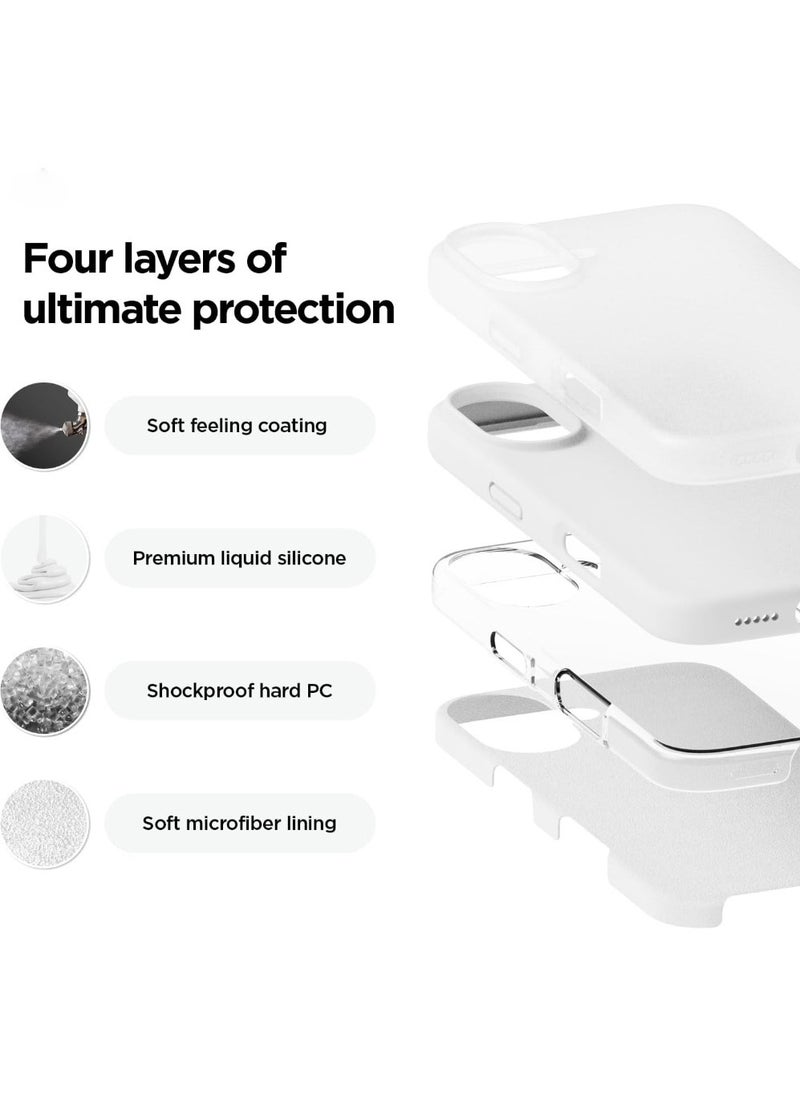 X-level iPhone 16 Liquid Silicone Case Cover,Full Body Protection, Shockproof, Slim, Anti-Scratch Soft Microfiber Lining,Slim Protective Back Cover with Comfortable Hold Touch Feeling and Anti-fingerprint  - Image 3