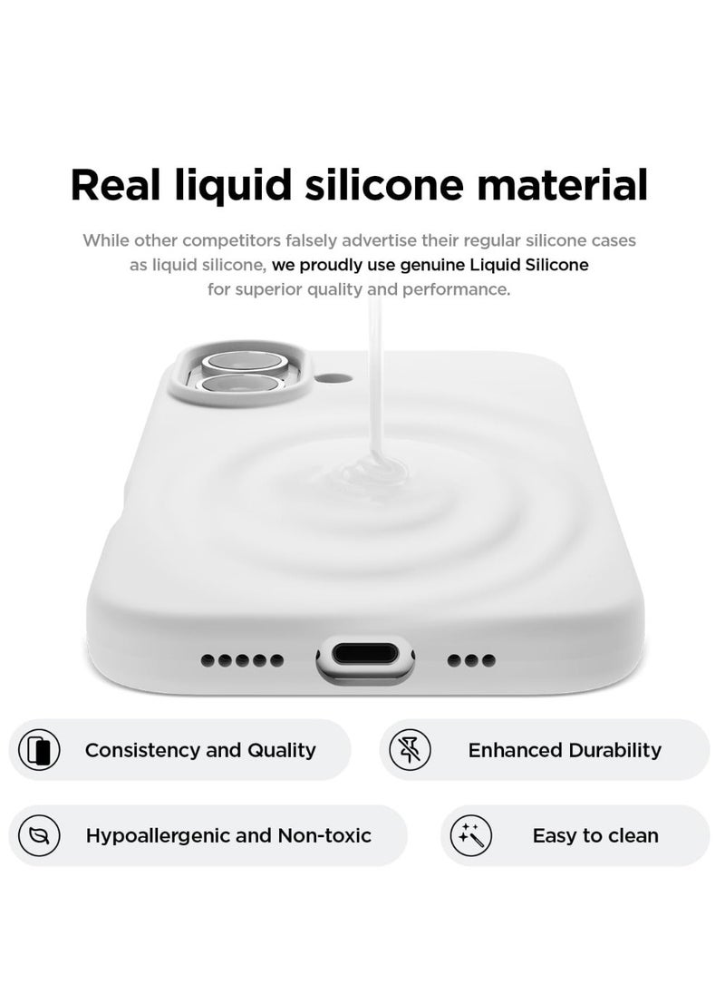 X-level iPhone 16 Liquid Silicone Case Cover,Full Body Protection, Shockproof, Slim, Anti-Scratch Soft Microfiber Lining,Slim Protective Back Cover with Comfortable Hold Touch Feeling and Anti-fingerprint  - Image 2