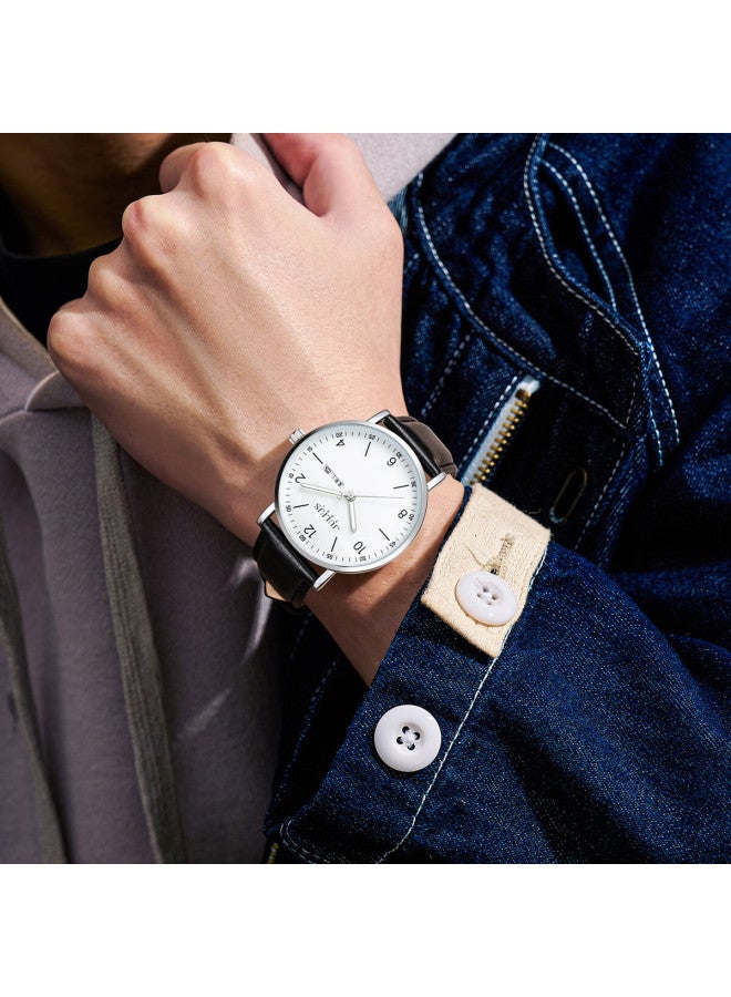 Julius Watch For Men, New Style, Suitable For Middle And High School Students, Exam Calendar Quartz Watch With Black Strap And White Dial Ja-1516ma - Image 2