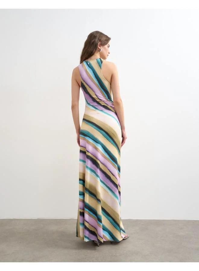 TOPSHOP Ruched Maxi Dress