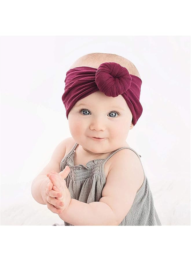 erorex Kids Baby Bohemian Turban Headbands Super Soft Cotton Cute Turban Knot Caps Stretchy Soft Headbands - Image 4