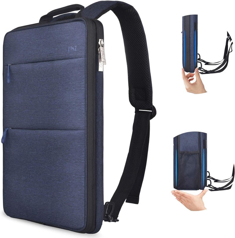 ZINZ Slim & Expandable Laptop Backpack 15 15.6 16 Inch Case, Water Resistant Travel Backpack Compatible with MacBook Pro/Neo 16" 15", Dell XPS 15 16 and Most 15" 15.6" 16" Notebooks - Image 1
