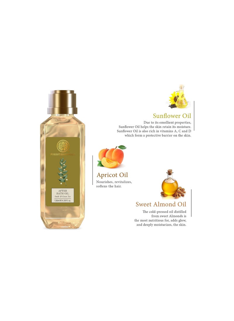 Forest Essentials - Forest Essentials After Bath Oil Oudh Green Tea Ayurvedic Moisturizing Nourishing Shower Oil For Body - Image 1