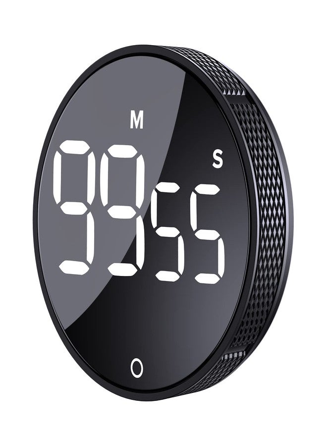 AVINIA Digital Kitchen Timers, Visual timers Large LED Display Magnetic Countdown Countup Timer for Classroom Cooking Fitness Baking Studying Teaching, Easy for Kids and Seniors Black - Image 1