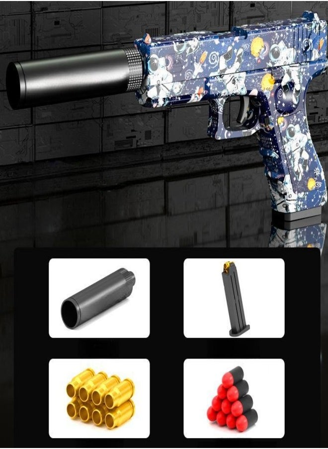 MIXDE - Glock Kids Toy Gun Soft Bullet Gun With Shell Ejection,EVA Safety Bullet Core - Image 1