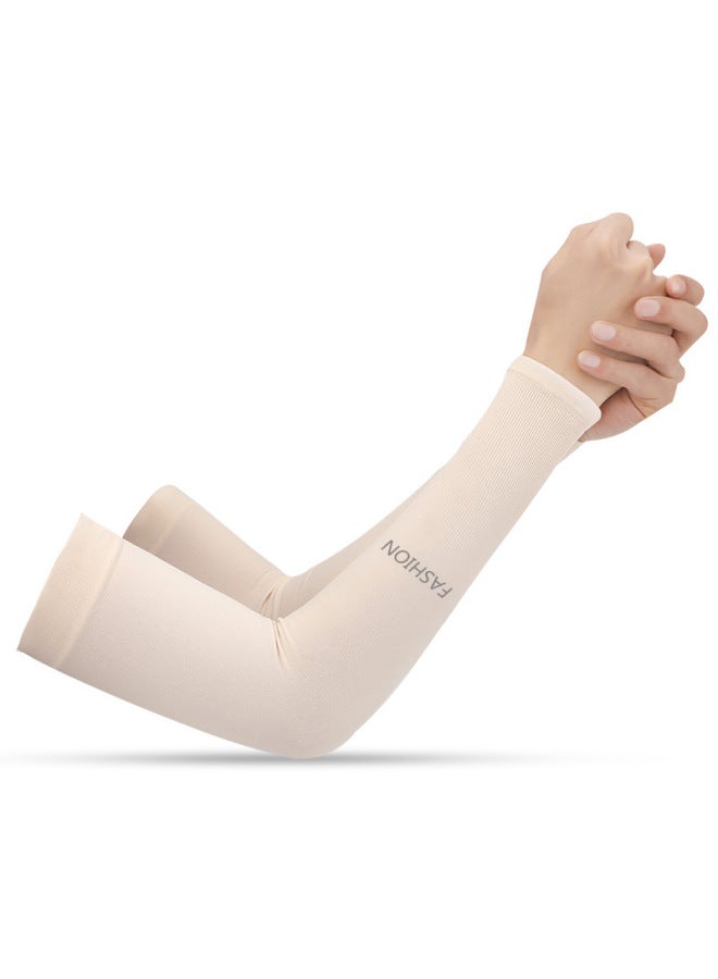 Summer Ice Sleeves Women's Sunscreen Ice Silk Sunscreen Sleeves Ice Cool Men's Outdoor Riding Arm Protector Korean Arm Sunshade Sleeves
