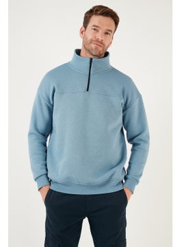Buratti Regular Fit Cotton Lining Soft Raised Winter Sweat Men's Sweat 59053431  - Image 1