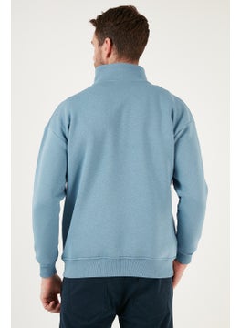 Buratti Regular Fit Cotton Lining Soft Raised Winter Sweat Men's Sweat 59053431  - Image 5