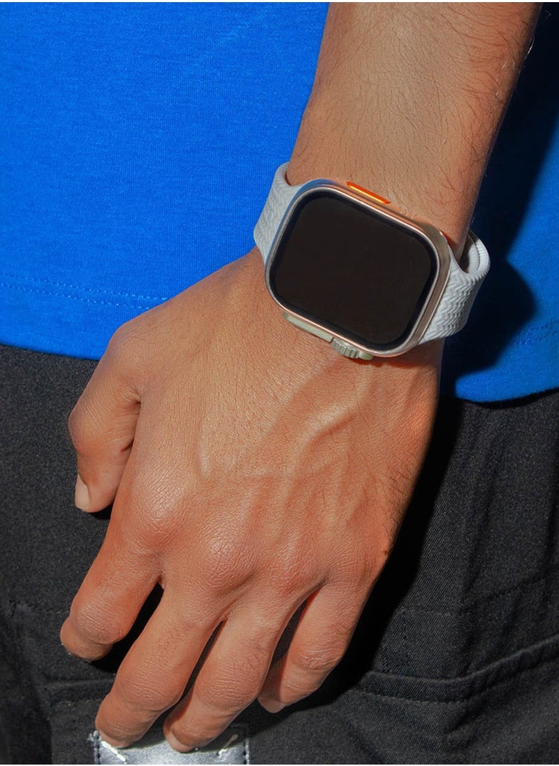 Ultra - Smart Watch T20 ULTRA2 Version 2 4 in 1 Calories Receive Messages and Calls Support Arabic Language Comes with 4 Extra Straps Size 49 MM - Multi Color - Image 1