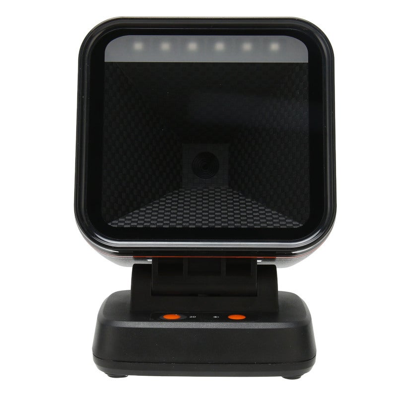 2D Desktop Barcode Scanner Adjustable Angle 600000 Global Exposure Scanning Engine - Large Scanning Window USB Barcode Scanner with Function Buttons for Store Supermarket Warehouse - Image 2