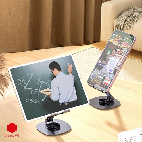 SOOPII Desktop Premium- A Grade Quality Mobile Phone Stand + Tablet Stand, Tab Stand, Mobile Holder, Adjustable & Foldable Mobile Stand, Stand for Mobile Phone and Tablet - Image 5