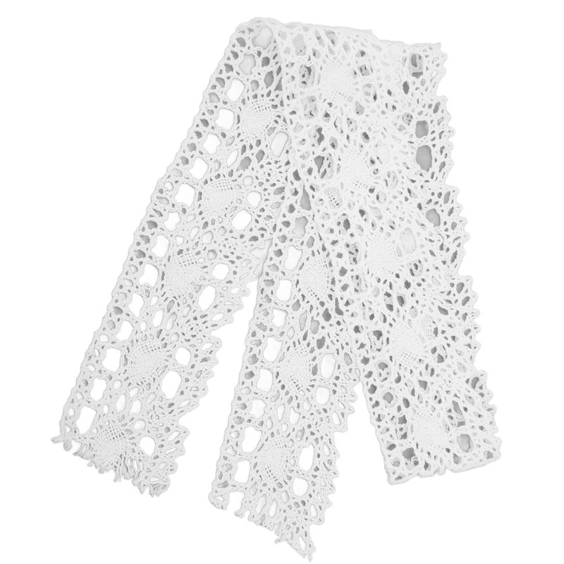 Lace Ribbon DIY Cotton Net 4cm Width 10 Yards Exquisite Fabric Lace Trim for Curtain Clothes Tablecloth Gift DecorationWhite - Image 5