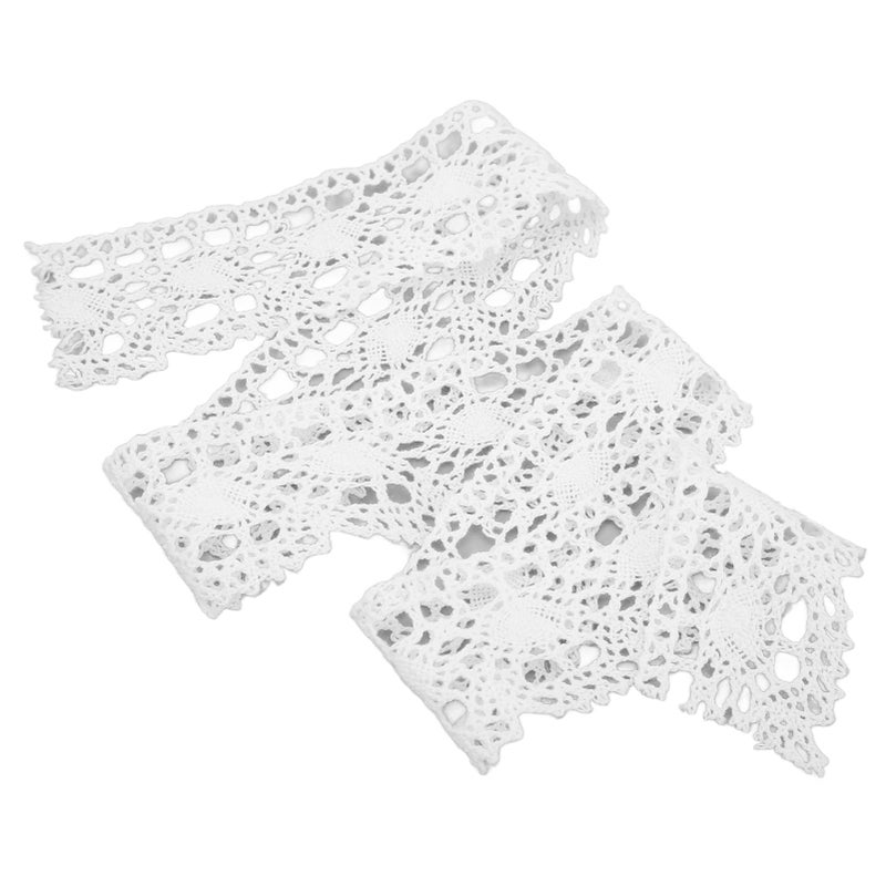 Lace Ribbon DIY Cotton Net 4cm Width 10 Yards Exquisite Fabric Lace Trim for Curtain Clothes Tablecloth Gift DecorationWhite - Image 2