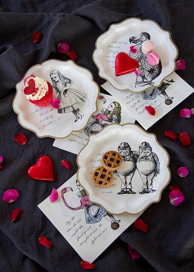 Talking Tables Alice In Wonderland Party Supplies | Paper Plates | Great For Mad Hatter Tea Party, Birthday Party And Baby Shower | 12 Count - Image 2