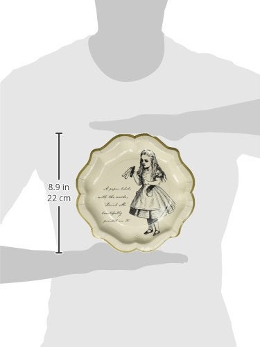 Talking Tables Alice In Wonderland Party Supplies | Paper Plates | Great For Mad Hatter Tea Party, Birthday Party And Baby Shower | 12 Count - Image 3