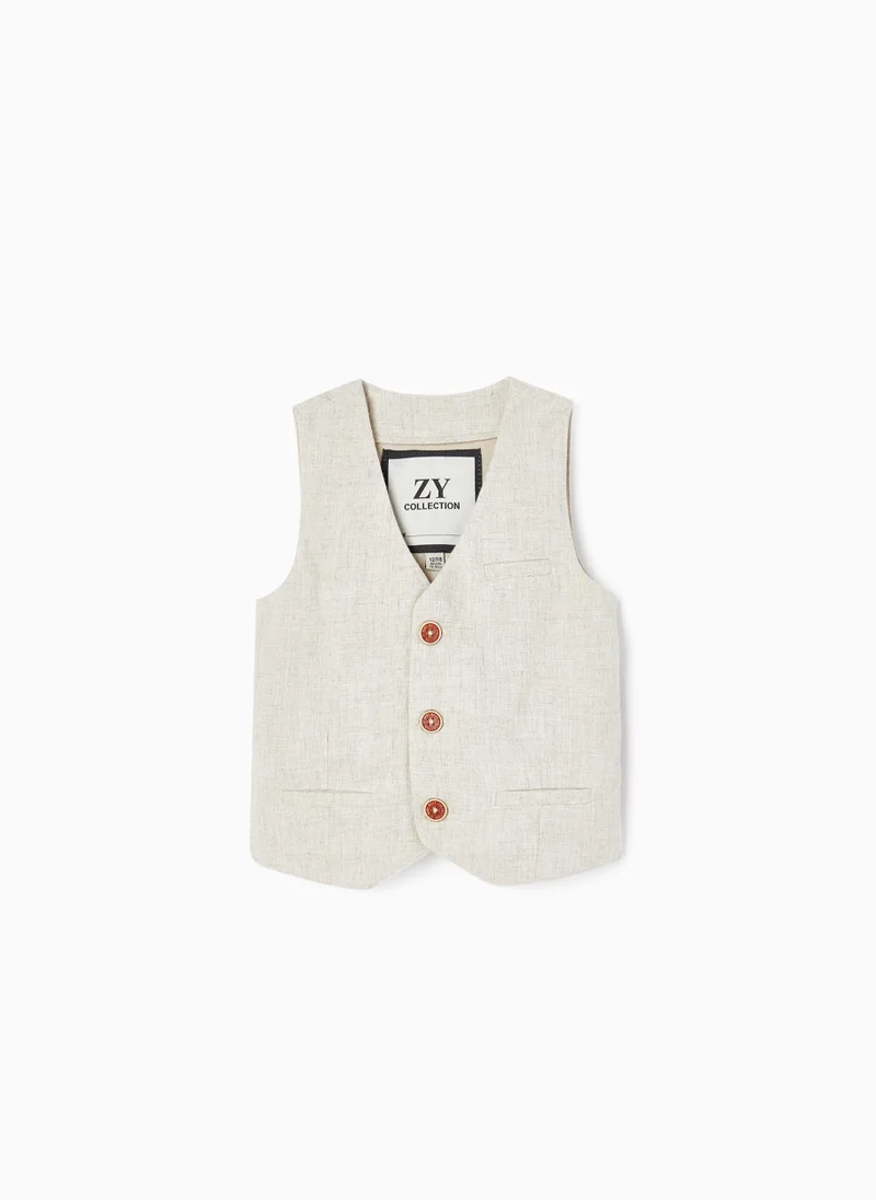 Zippy Zippy Linen Waistcoat For Baby Boys