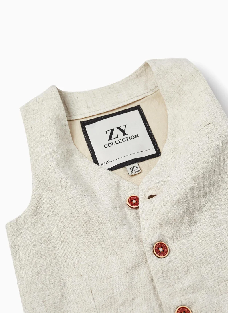 Zippy Zippy Linen Waistcoat For Baby Boys