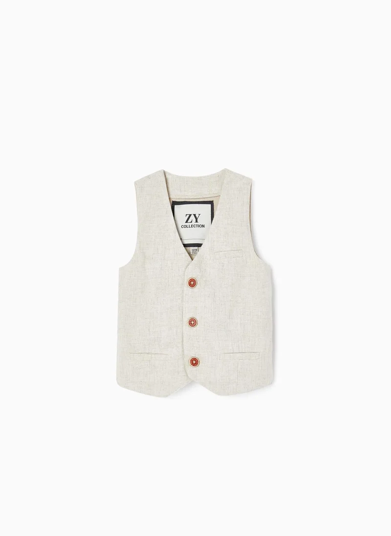 Zippy Zippy Linen Waistcoat For Baby Boys