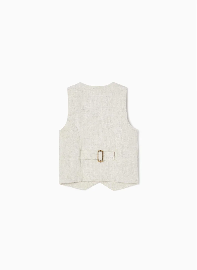 Zippy Zippy Linen Waistcoat For Baby Boys