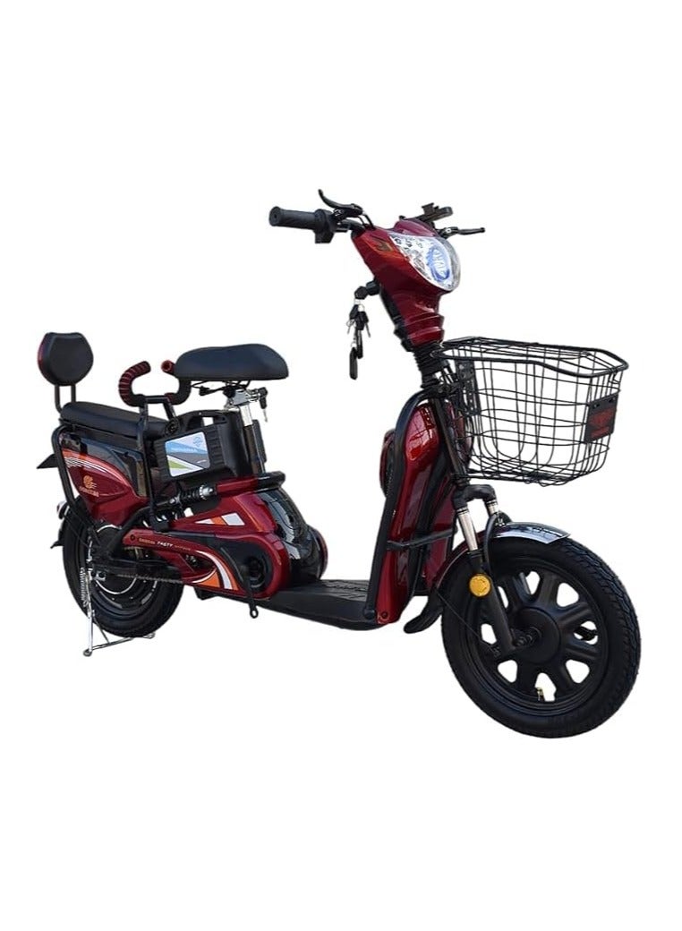 Shard Electric Bike with Brushless Motor 350W Motor 40-50 km/h Speed 16-Inch/14-Inch Tires 3 Gears LED Display 4 Shock Absorbers 30-35 km Range Adult Commuter & Off-Road Bike - Image 1