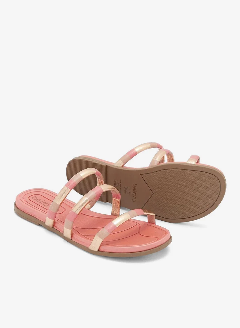 Beira Rio Rose Flat Sandals for Women – Stylish Ladies Flat Sandals & Comfortable Flat Slippers for Women | Best Price UAE