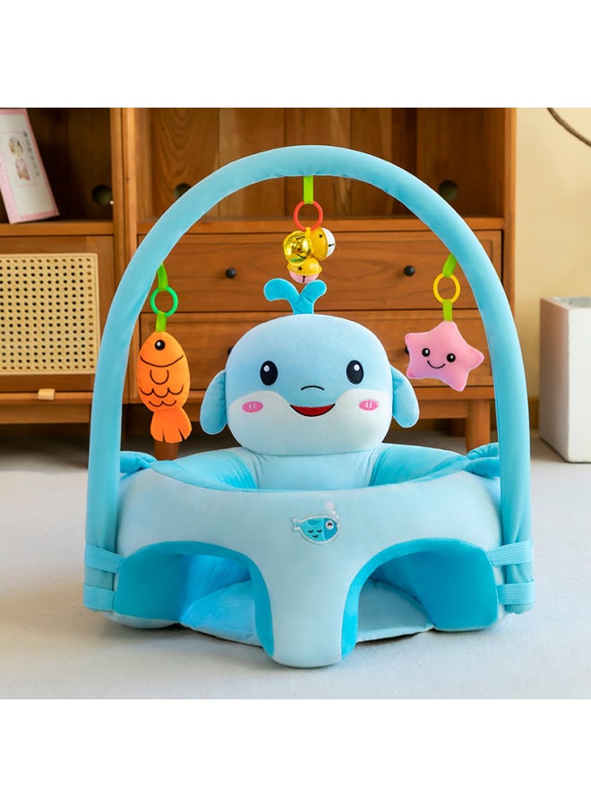 The Baby Learning Seat Portable With Rod Ocean Baby Sofa Training Learning To Sit Artifact Cross-border-Specifications:20*45*45cm Without Rod-Color:Dolphin Learning Chair - Image 1