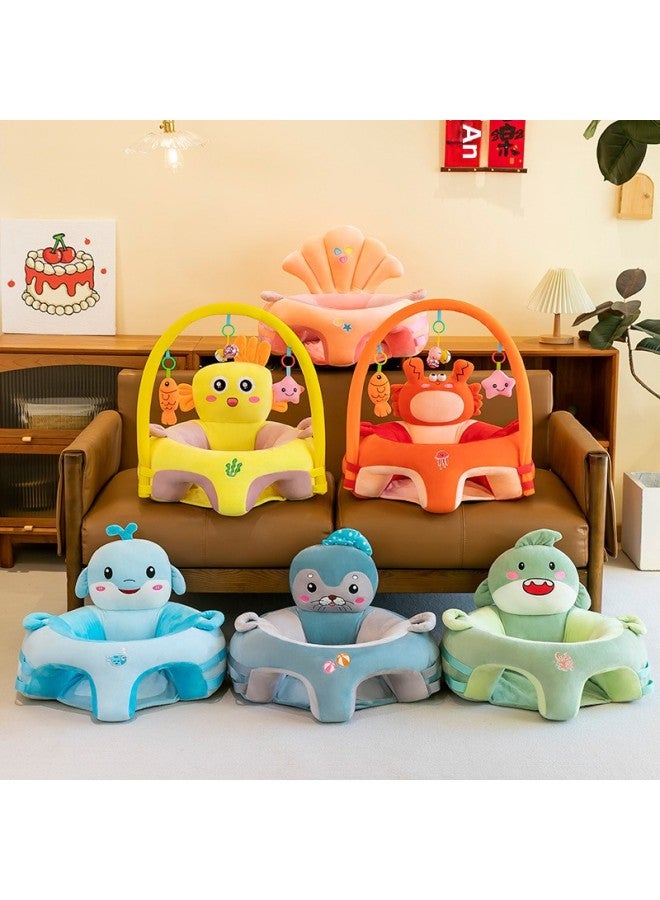The Baby Learning Seat Portable With Rod Ocean Baby Sofa Training Learning To Sit Artifact Cross-border-Specifications:20*45*45cm Without Rod-Color:Dolphin Learning Chair - Image 5