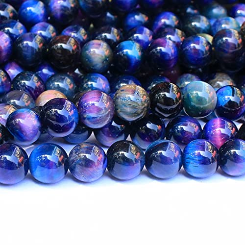FANGQUN Dreamy Tigers Eye Beads for Jewelry Making 8mm Round Stone Beads for Bracelets Natural Jasper Stone 46pcsStrand - Image 1