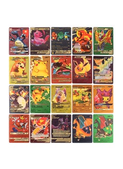 Pokemon Gold color foiled New Design Set (55 pcs Stylish Multi Colour Card Backside),  Including Vmax Rares V Series GX EX Rares Charizard Cards  - Image 2