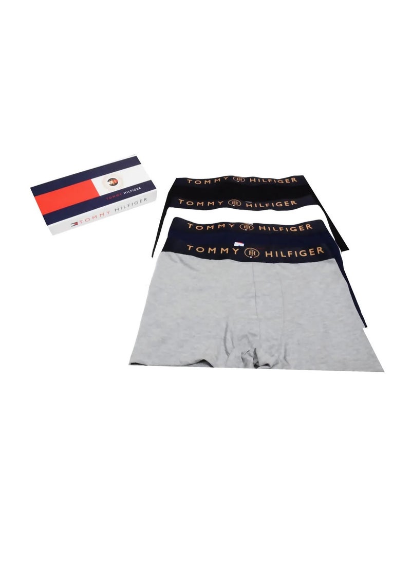 Tommy Hilfiger Sport Tommy Hilfiger Men's 4 Pack Low Rise Trunks - Cotton Stretch - Multi Color - Image 2