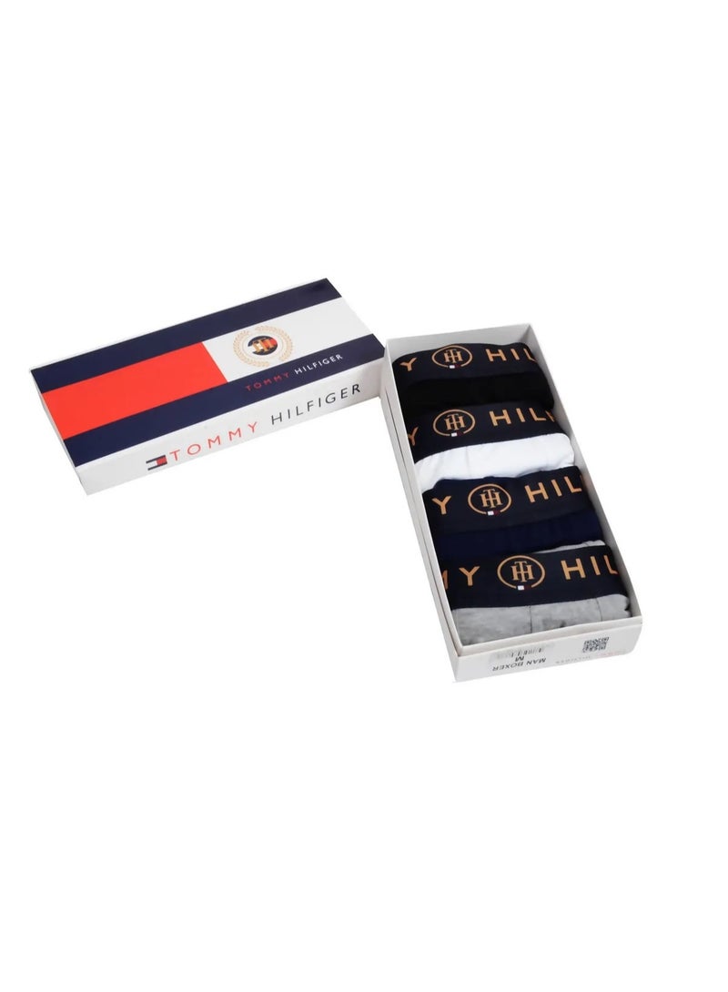 Tommy Hilfiger Sport Tommy Hilfiger Men's 4 Pack Low Rise Trunks - Cotton Stretch - Multi Color - Image 3