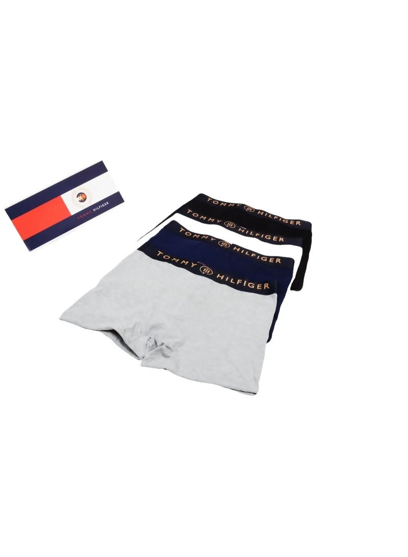 Tommy Hilfiger Sport Tommy Hilfiger Men's 4 Pack Low Rise Trunks - Cotton Stretch - Multi Color - Image 4