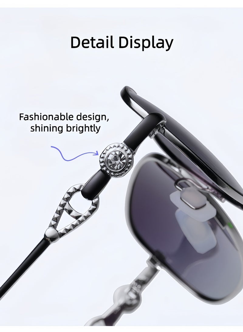 Women sunglasses, women oval lenses sunglasses with UV400 protection, anti-glare glasses, ideal for summer outdoor, beach, travel, driving, fishing, camping sun shading - Image 3
