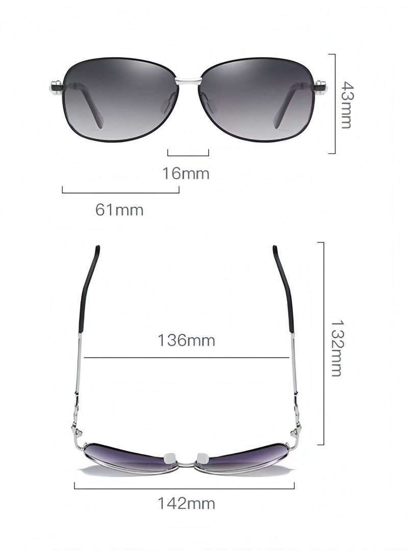 Women sunglasses, women oval lenses sunglasses with UV400 protection, anti-glare glasses, ideal for summer outdoor, beach, travel, driving, fishing, camping sun shading - Image 4
