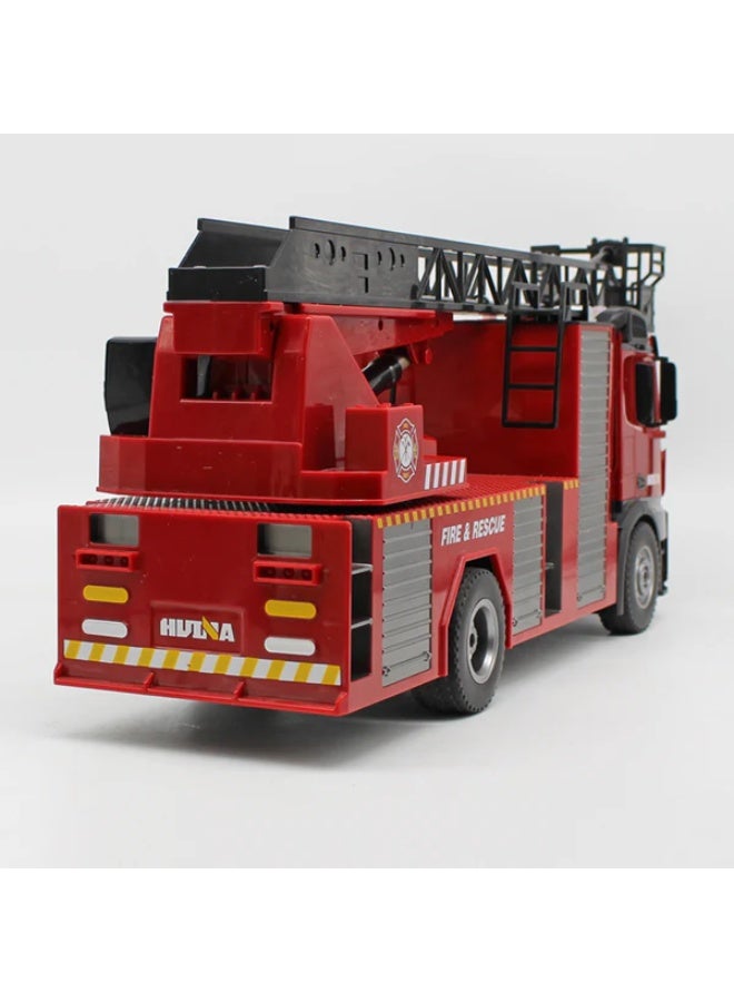 Huina 1561 1:14 RC Fire Truck Remote Control Simulation Fire Engine with Water Spray Lights & Sounds - Image 4
