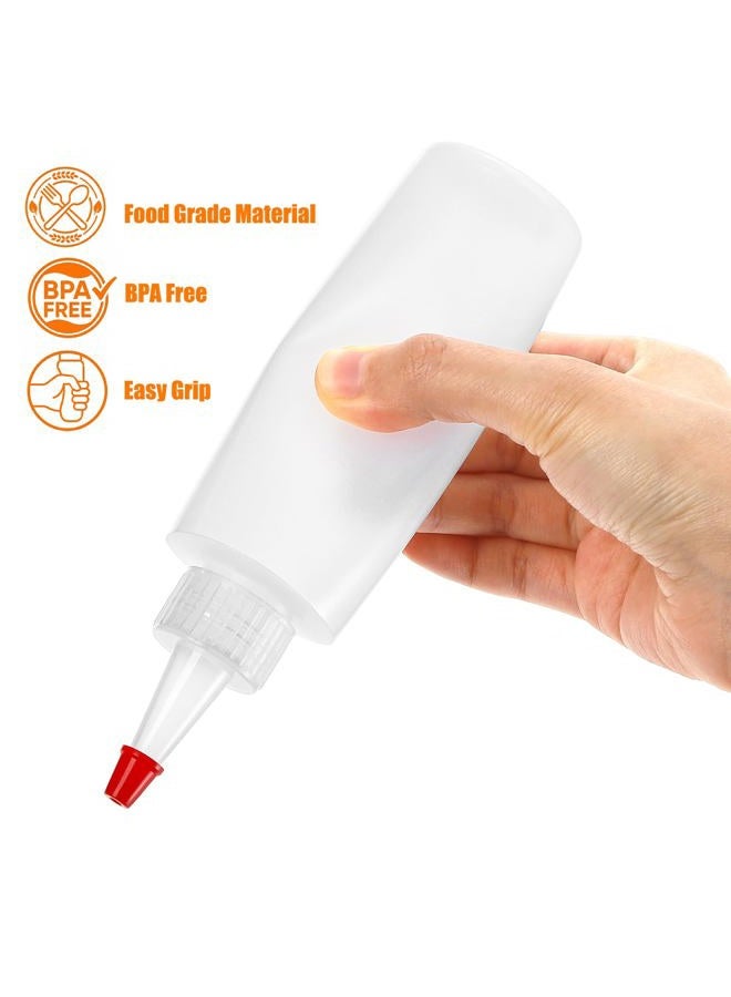 Bekith 30 Pack Small Plastic Squeeze Condiment Bottles with Red Tip Cap, 4 Ounce Squirt Bottle For Ketchup, BBQ, Sauces, Syrup, Condiments, Dressings, Arts and Crafts - Image 4