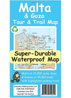 Malta and Gozo Tour and Trail Map 