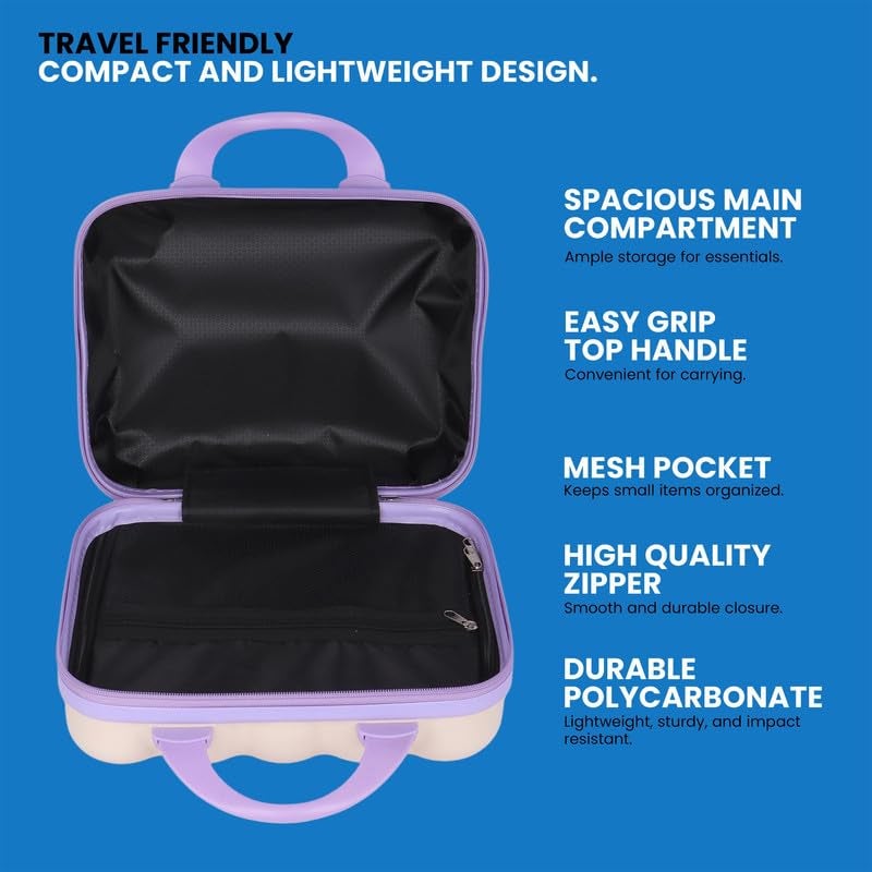 Polo Class Vanity case/Makeup Box | Lightweight and Durable| Waterproof case -Off White - Image 4