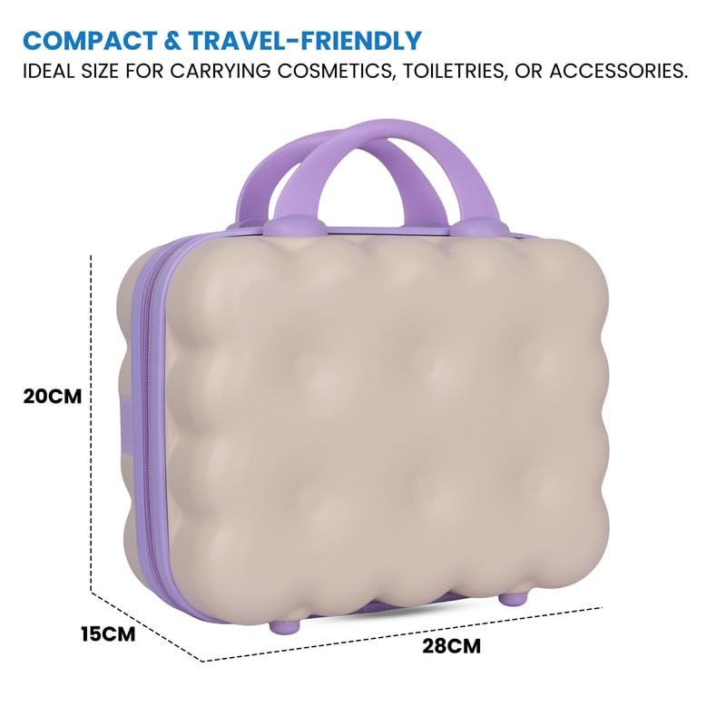 Polo Class Vanity case/Makeup Box | Lightweight and Durable| Waterproof case -Off White - Image 5