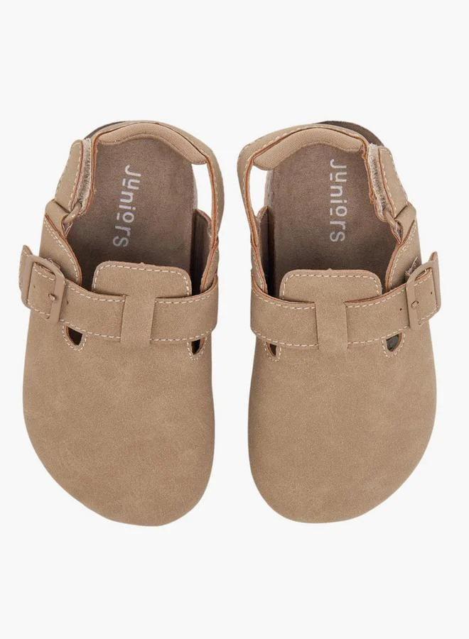 JUNIORS Solid Sandals With Hook And Loop Closure