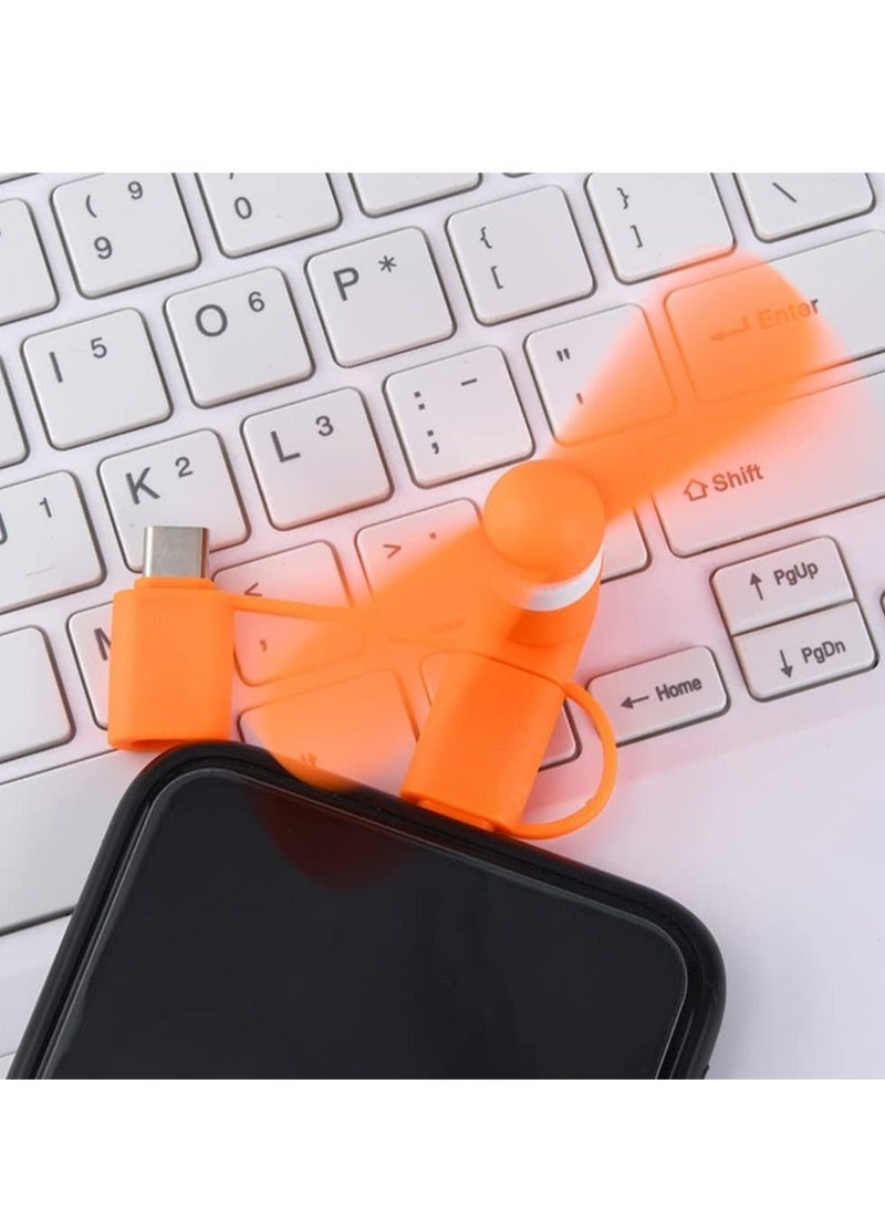 Mini USB Phone Fan 180-degree Rotating OTG Fan Portable Outdoor Cooler - Image 3