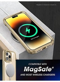 SupCase Unicorn Beetle Edge Mag Case For Iphone 14 Pro Max 6.7" Compatible With Magsafe Slim Frame Clear Protective Case With Built In Screen Protector Myth  - Image 5