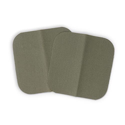 Dritz 55240-19T Patches, Iron-On, Twill, Olive, 5 x 5-Inch (2-Count) - Image 2