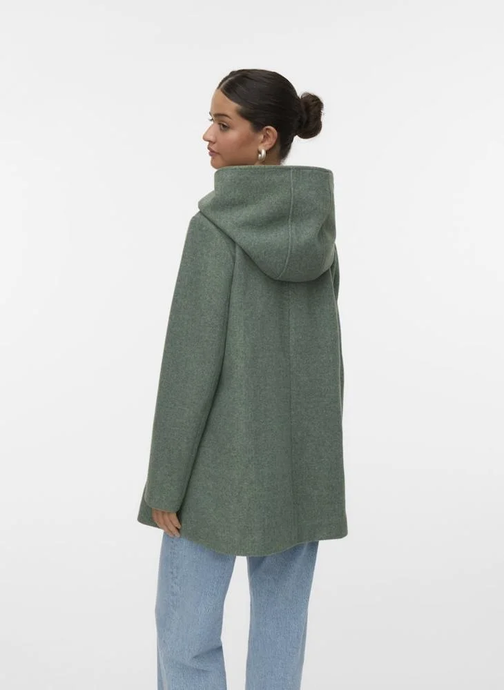 VERO MODA Hooded Double-Breasted Coat