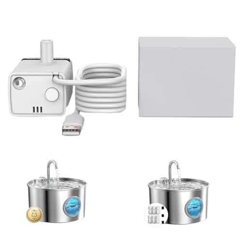 GIOTOHUN Cat Water Fountain Pump: Water Pump for Fountain - Fountain Pump with Light - Suitable for GIOTOHUN Stainless Steel Cat Fountain S11 - Ultra Quiet - IPX8 Waterproof - Good Service - Image 2