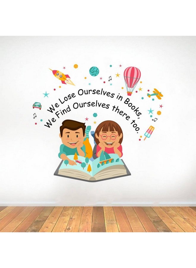 Rawpockets Rawpockets Decals ' Lose Ourselves Books Quotes' Large Size Wall Sticker (Wall Coverage Area - Height 65 cms X Width 75 cms)(Pack of 1) - Image 1