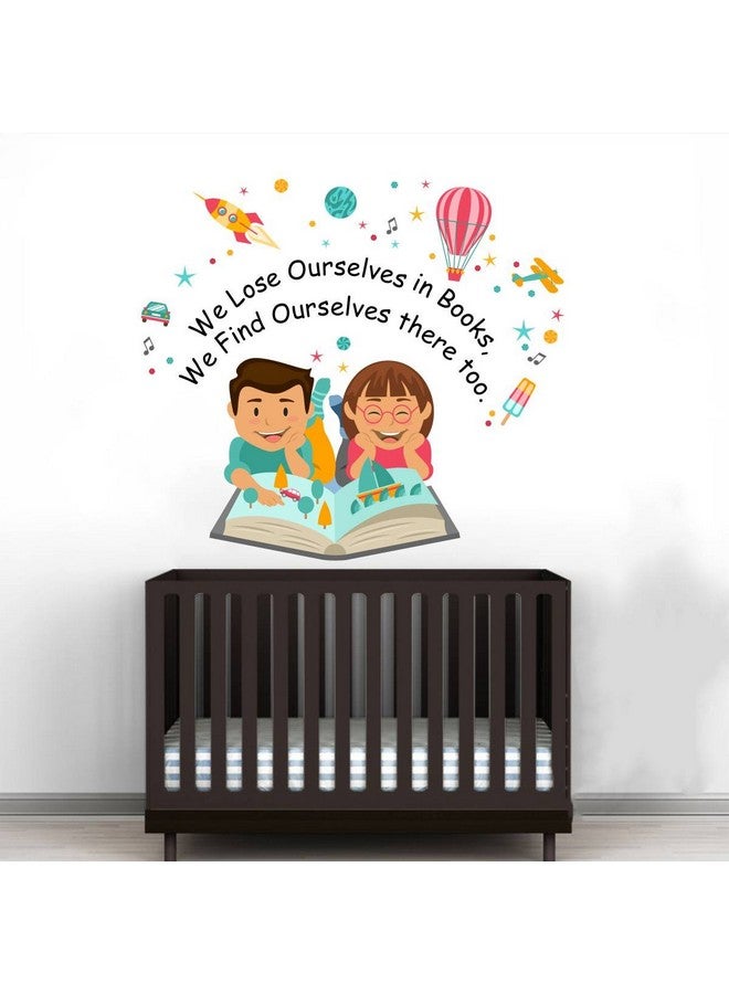 Rawpockets Rawpockets Decals ' Lose Ourselves Books Quotes' Large Size Wall Sticker (Wall Coverage Area - Height 65 cms X Width 75 cms)(Pack of 1) - Image 3