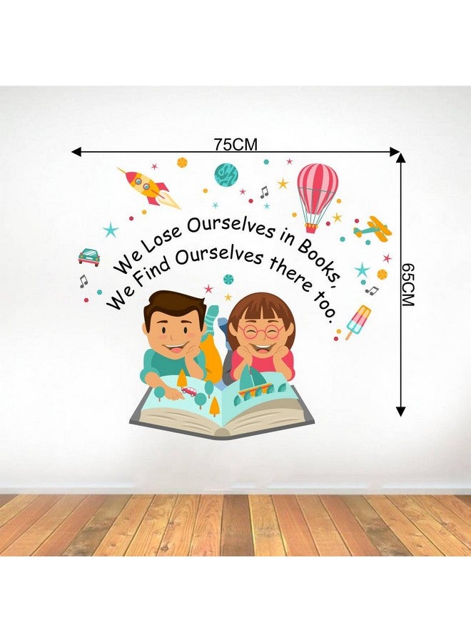 Rawpockets Rawpockets Decals ' Lose Ourselves Books Quotes' Large Size Wall Sticker (Wall Coverage Area - Height 65 cms X Width 75 cms)(Pack of 1) - Image 4