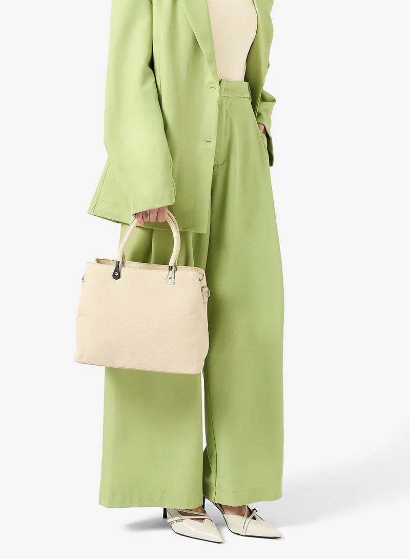 classic top handle satchel with strap
