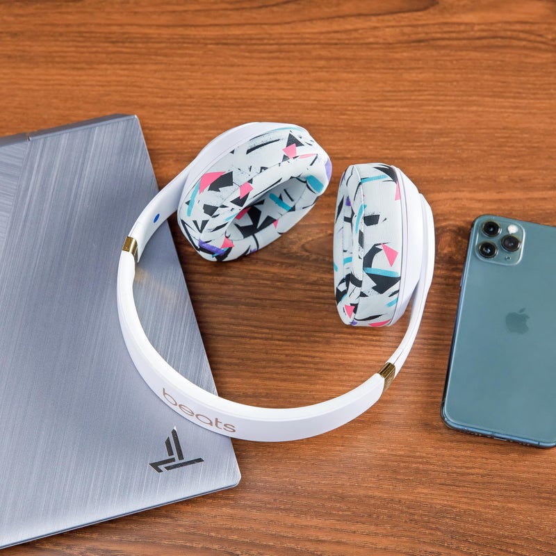 WC Wicked Cushions Replacement Ear Pads for Beats Studio 2 & 3 (B0501, B0500) Wired & Wireless | Does NOT Fit Beats Solo | Softer PU Leather, Enhanced Foam & Stronger Adhesive | 90's White - Image 3